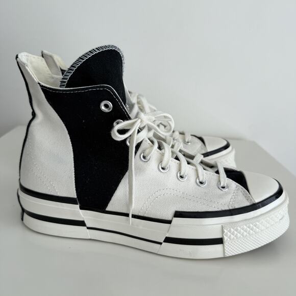 Converse Chuck 70 Plus High Top Shoes Mens 8.5 White Black Climate Platform main image 10